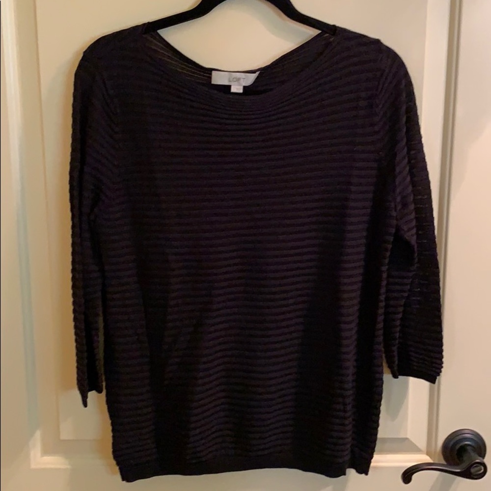 LOFT lightweight ribbed sweater